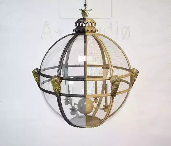 JAMB Mask Globe Lantern 3D model