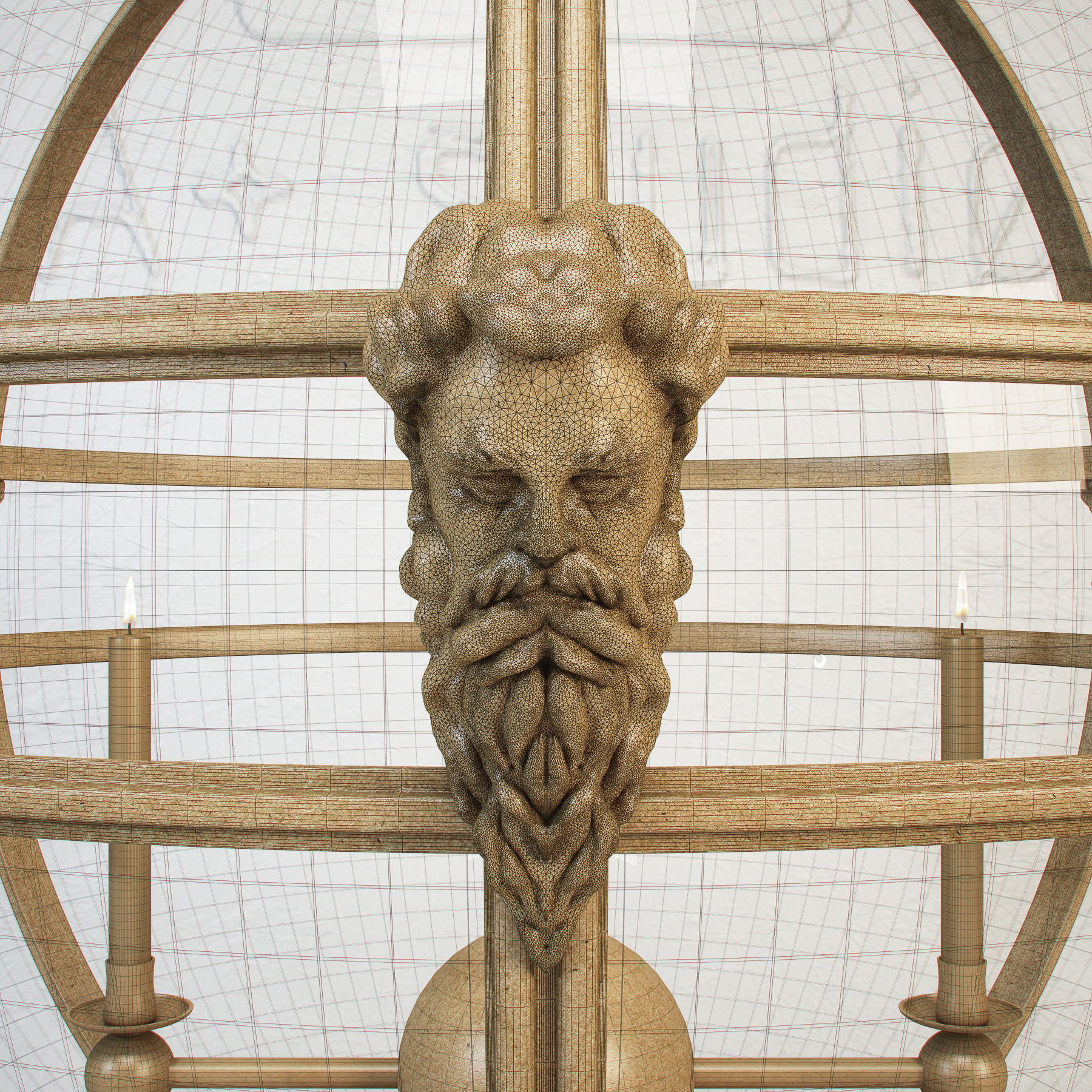 JAMB Mask Globe Lantern 3D model_4