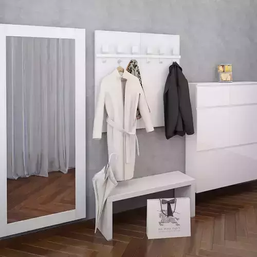 Hallway furniture Birex Cinquanta with coat and jacket