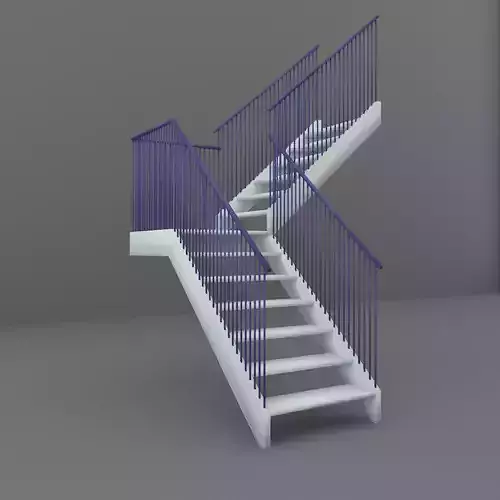 Stairs staircase with railings