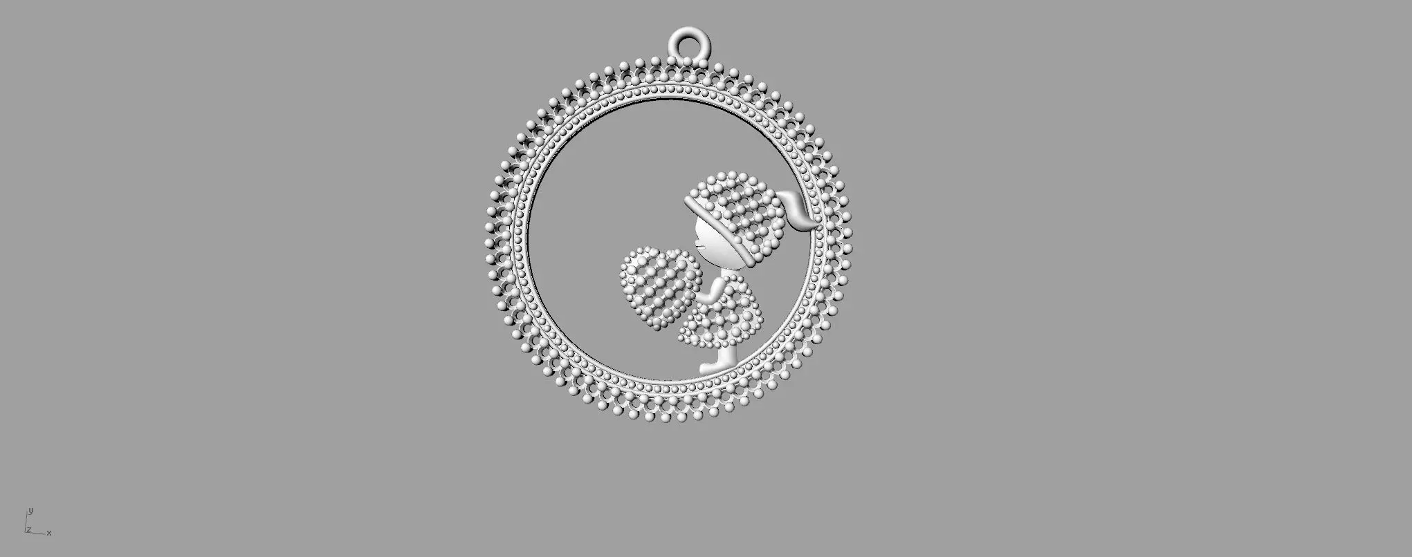 pendant sent to mothers 3D print model