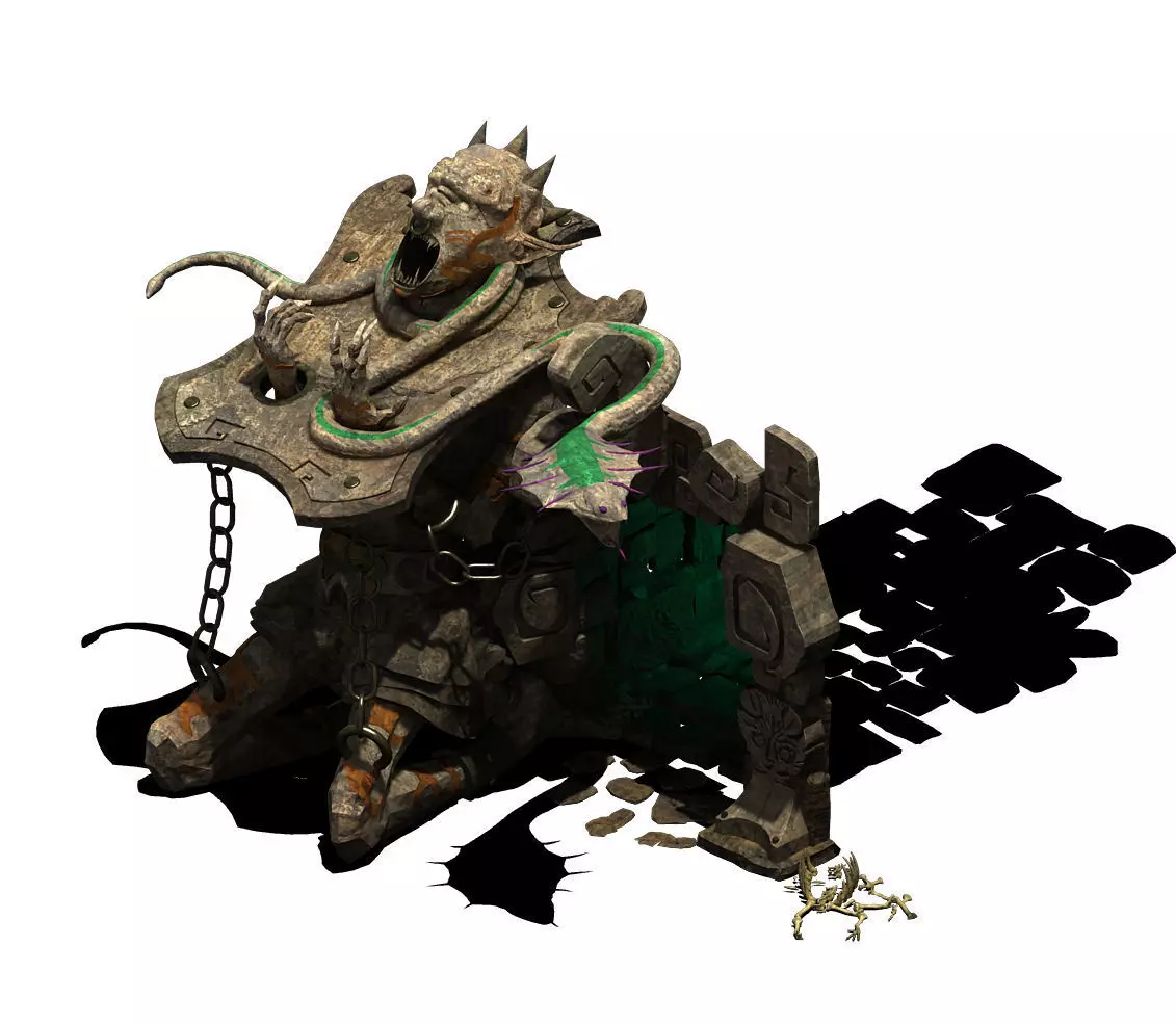 Devil Cave - Entrance 3D model_0