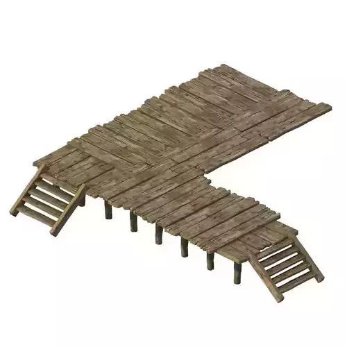 Wooden board - corridor stairs 03