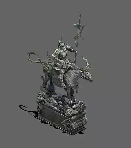 Temple of Mulan - statue