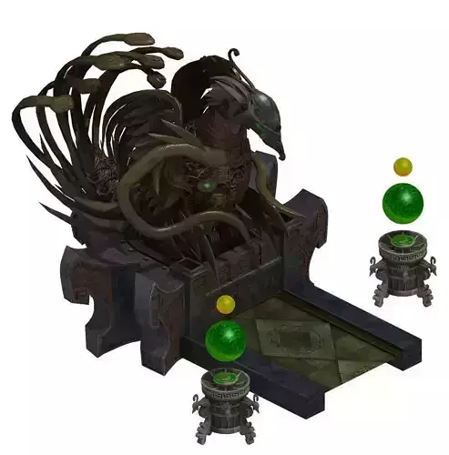 atue of the temple of the clan - the sacred lamp