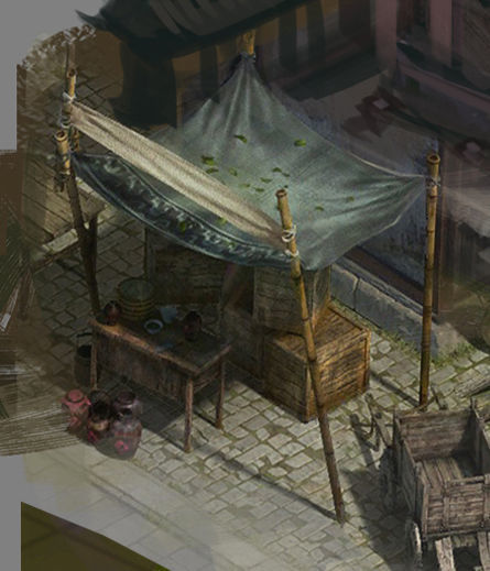 ccessories - wind are grassland - bamboo shed 01 3D model_1