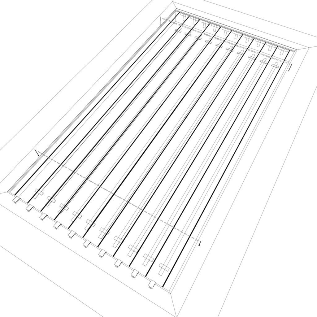 Olympic Swimming Pool Low-poly 3D model_10