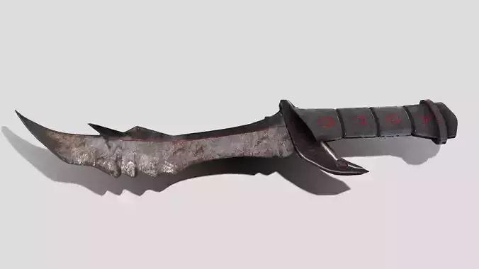 Daedric Dagger Low-poly 3D model
