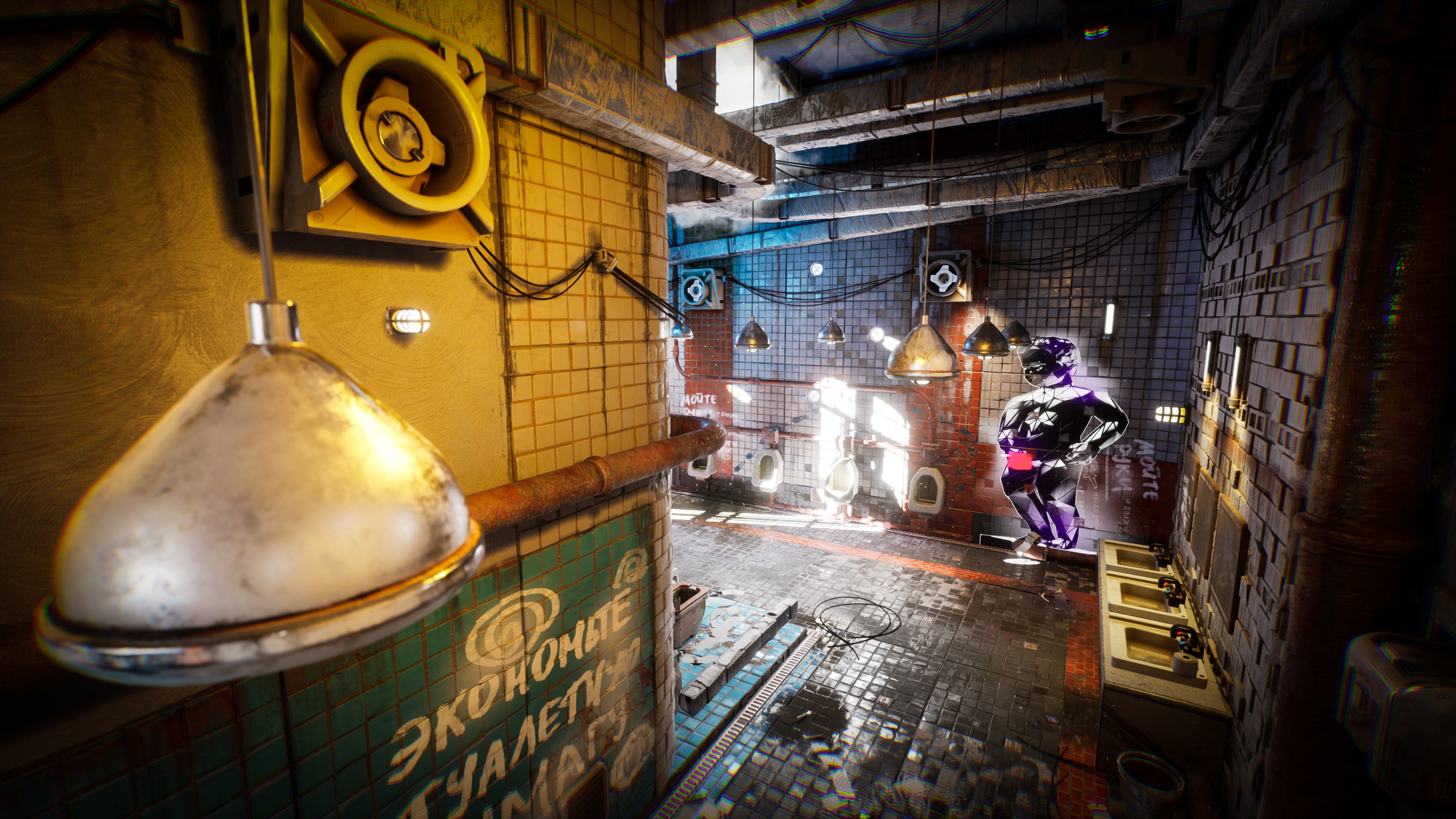 Cyberpunk Toilet Low-poly 3D model_7