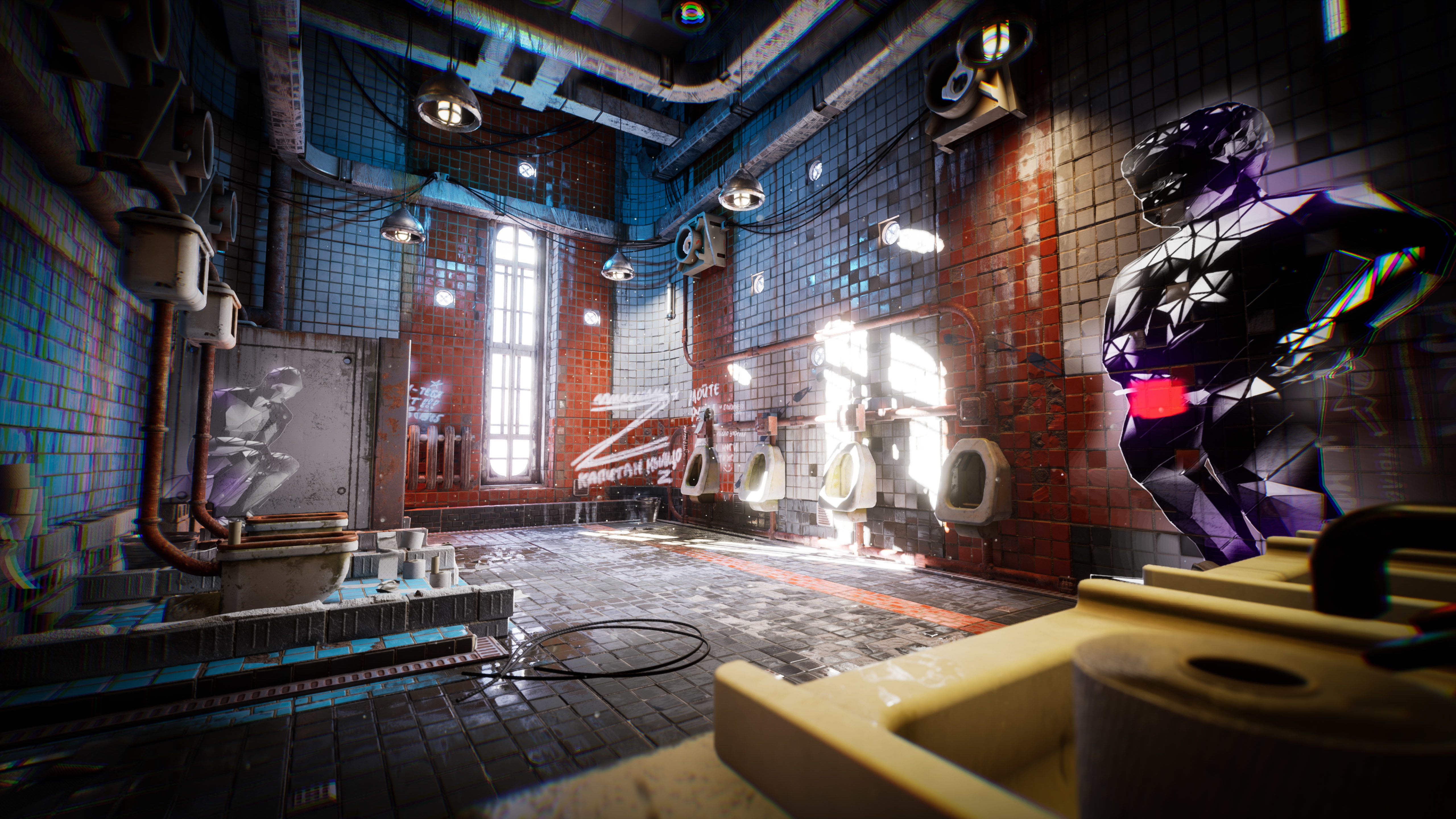 Cyberpunk Toilet Low-poly 3D model_4