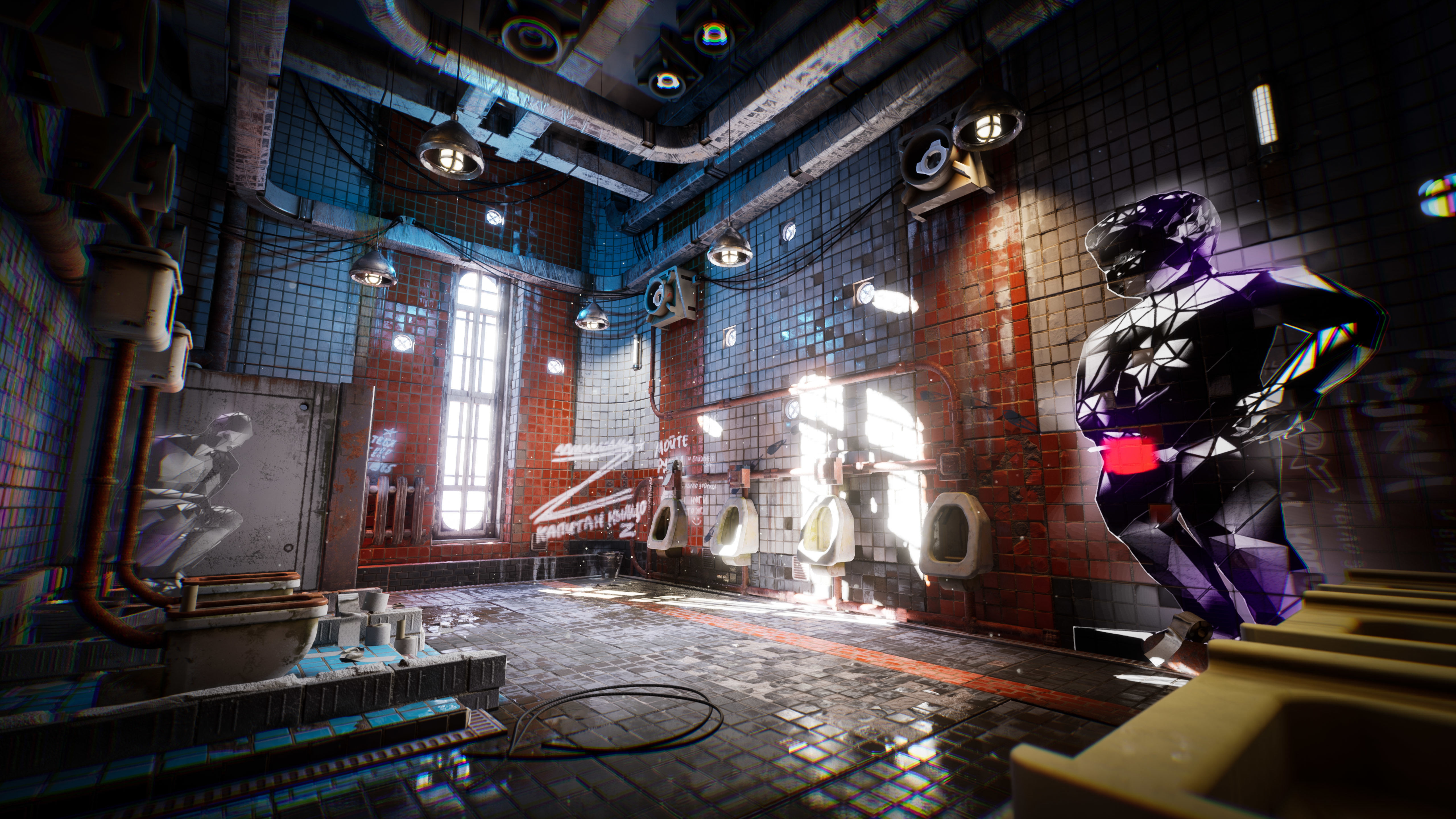 Cyberpunk Toilet Low-poly 3D model_3