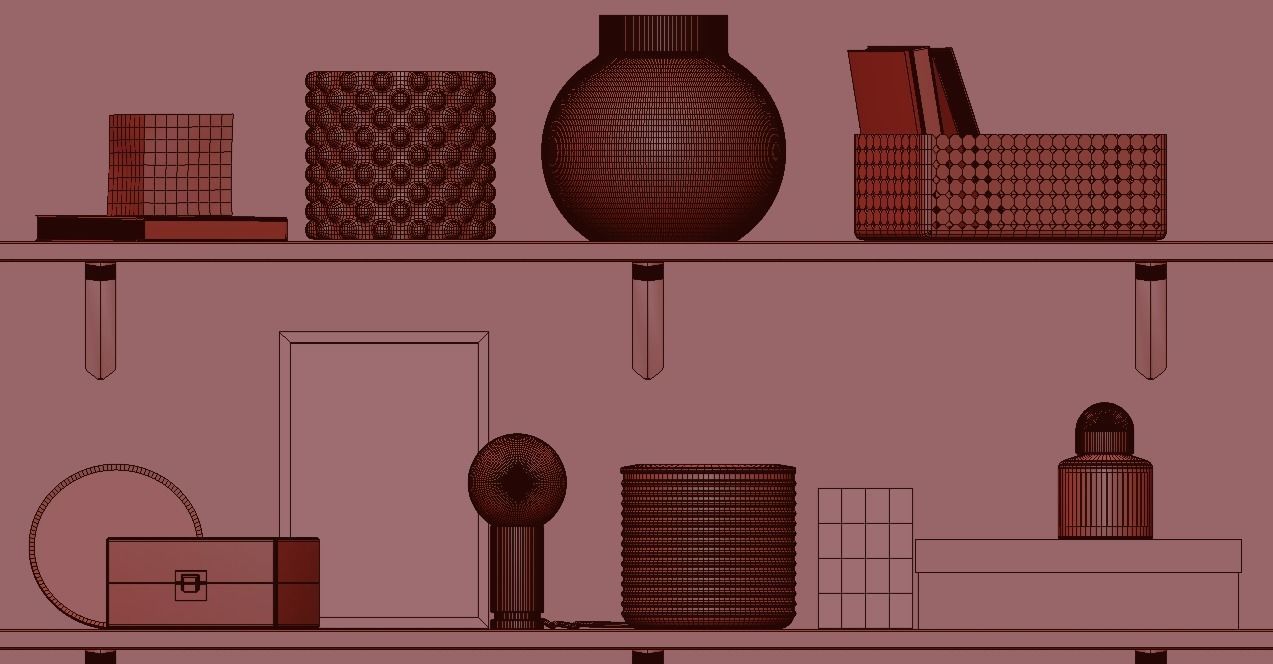 Decorative set N2 3D model_15