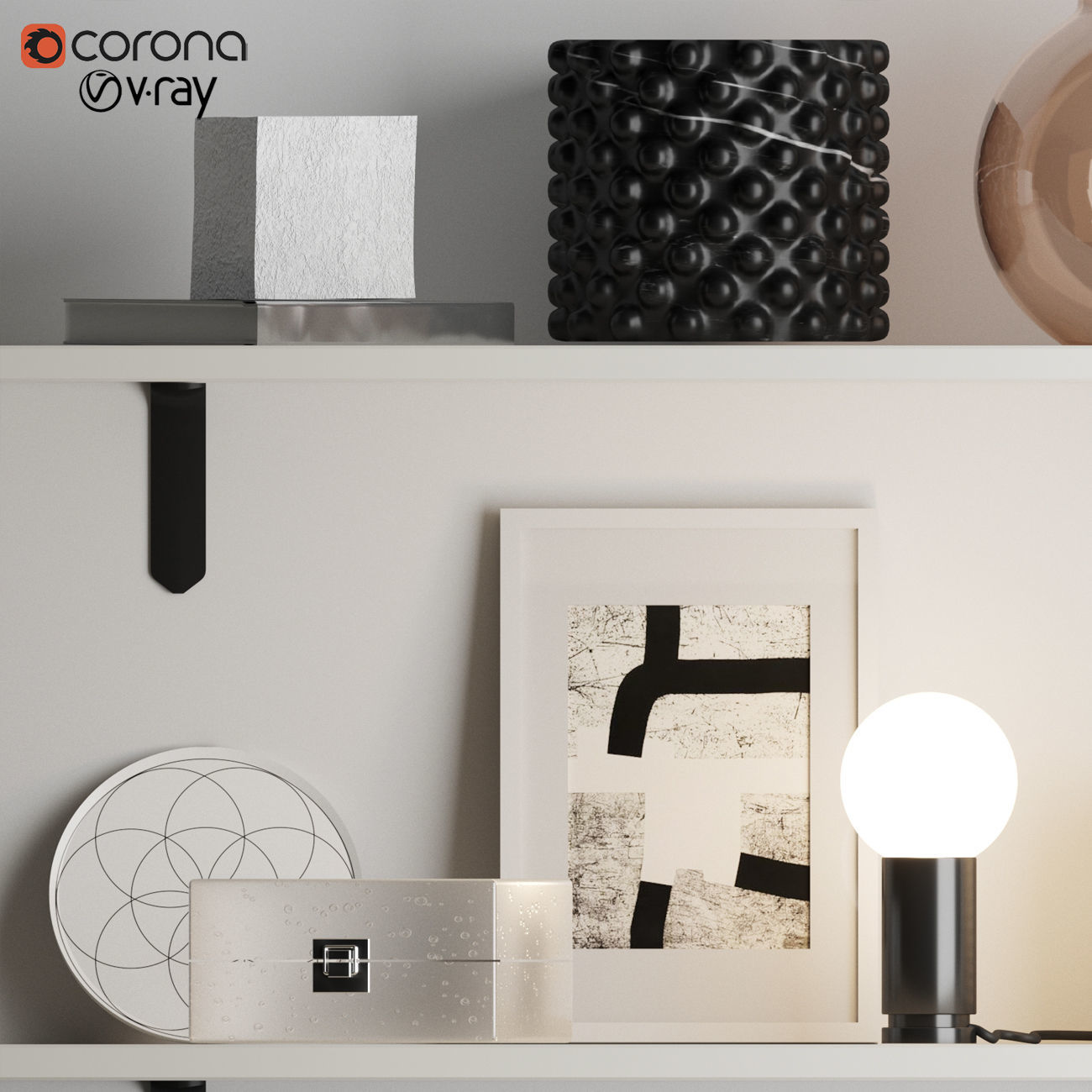 Decorative set N2 3D model_3