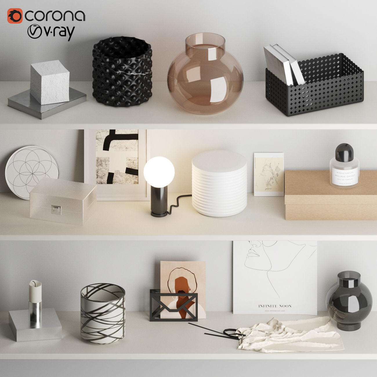 Decorative set N2 3D model_4