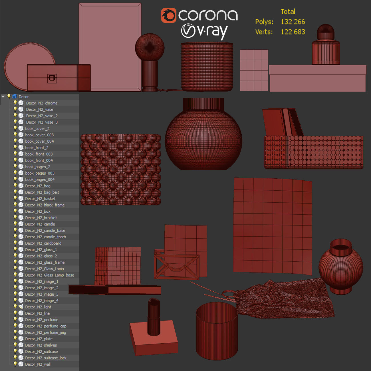 Decorative set N2 3D model_8