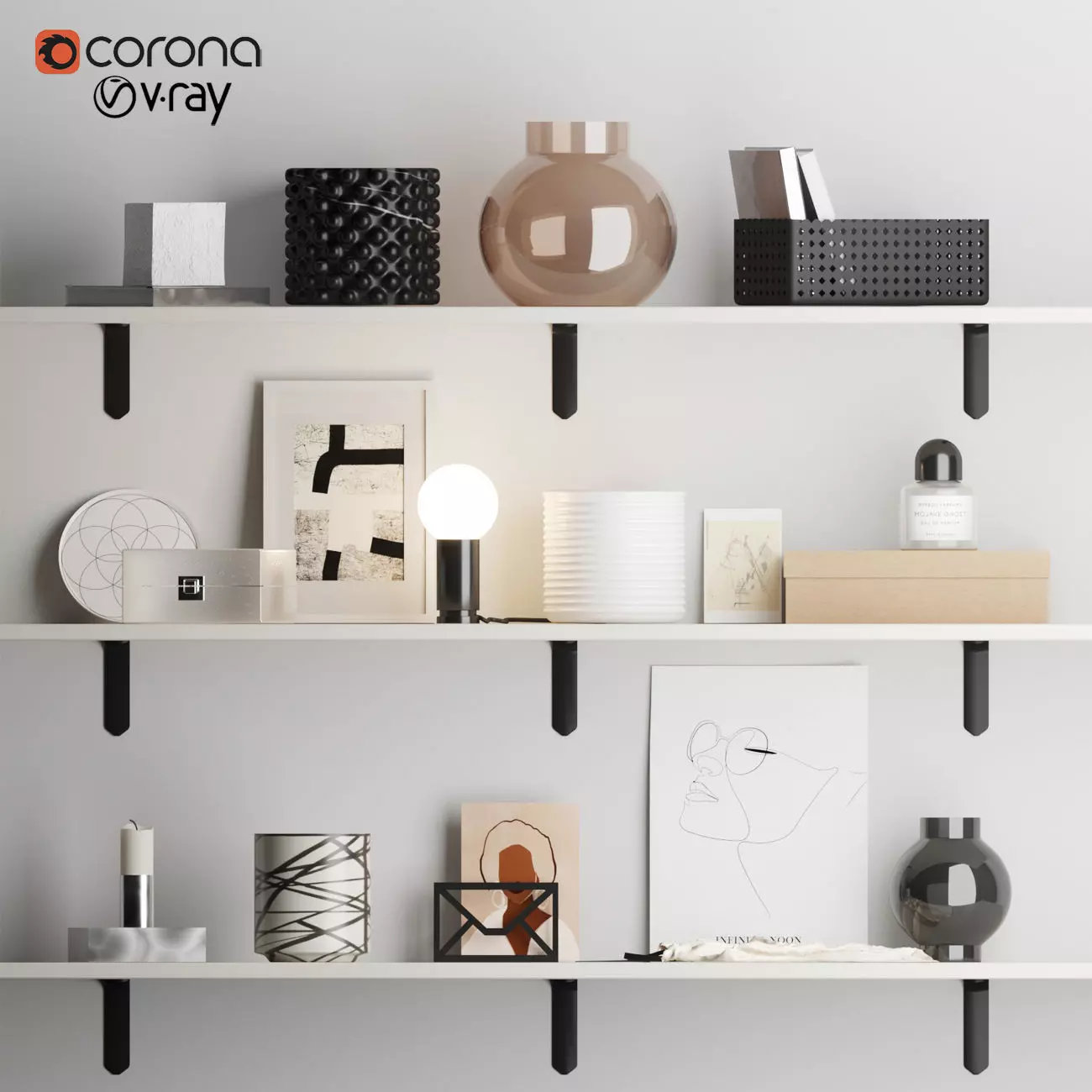 Decorative set N2 3D model_0