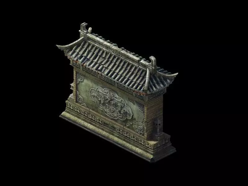 Game Model - Broken Walls 3D model_0