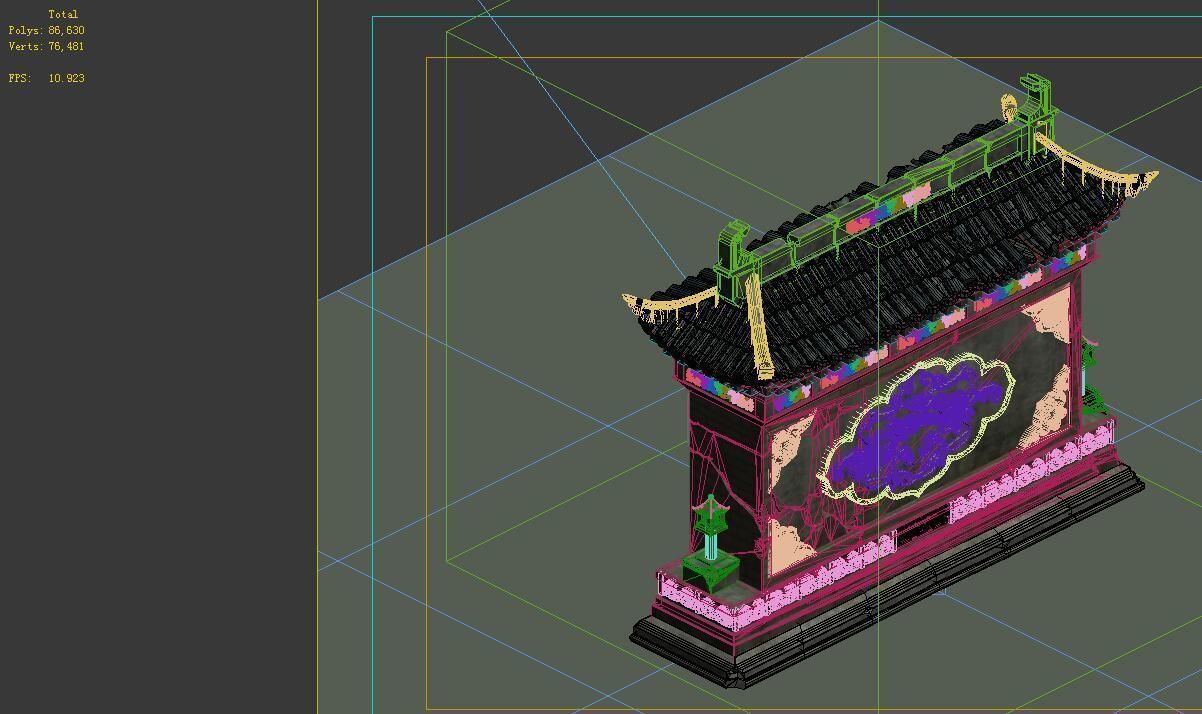 Game Model - Broken Walls 3D model_1