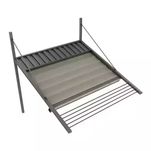 Motorized Pergola 3 composite grey metalic