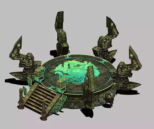 Qiyuan Island - altar high platform