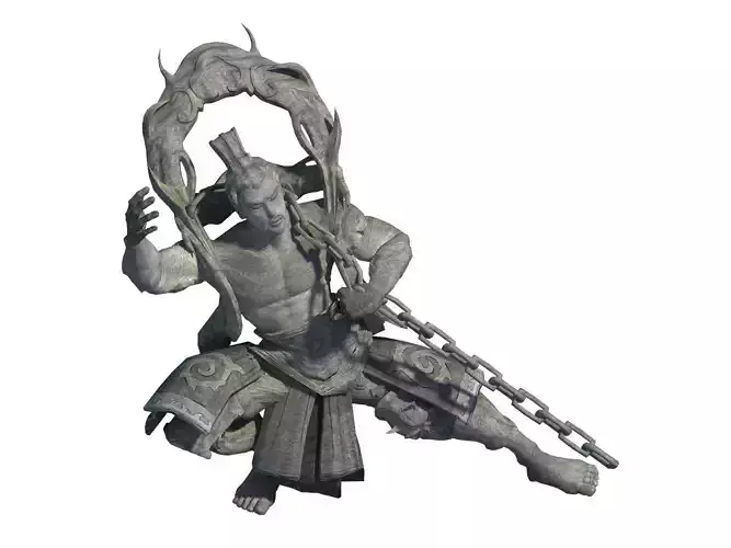 Portrait - Valkyrie stone carving