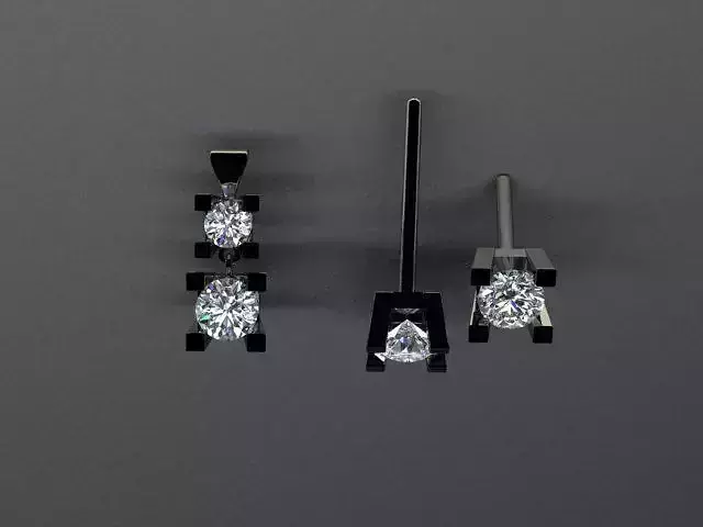 Earrings and Pendant set