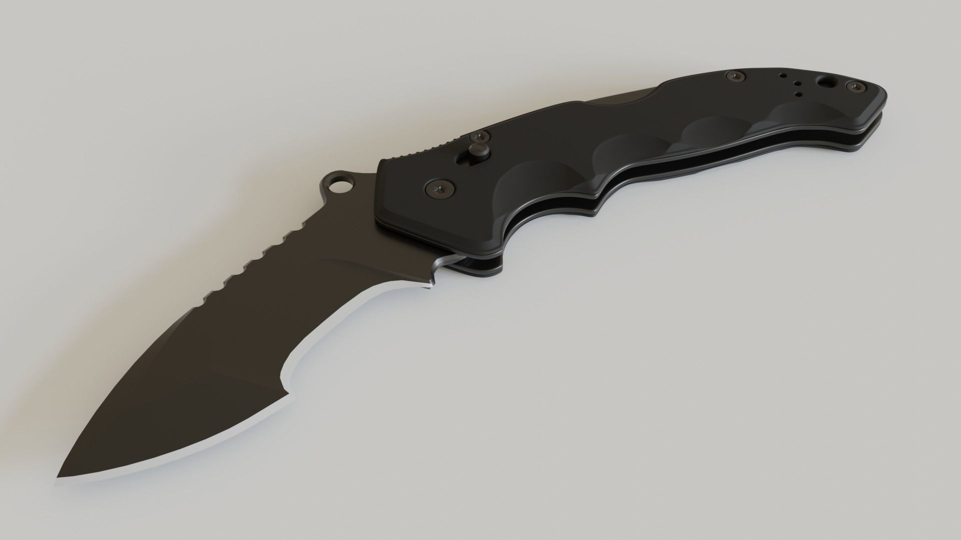 Military Folding Knife 02 3D model_1