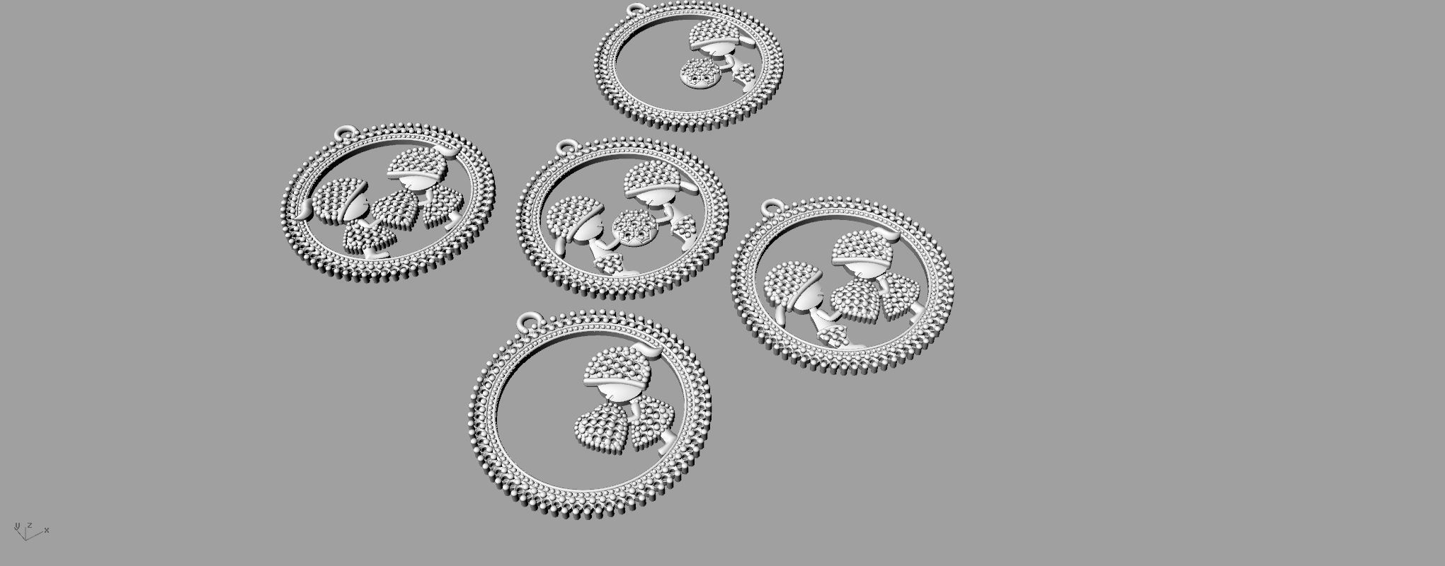  pendant collection sent to mothers 3D print model_1