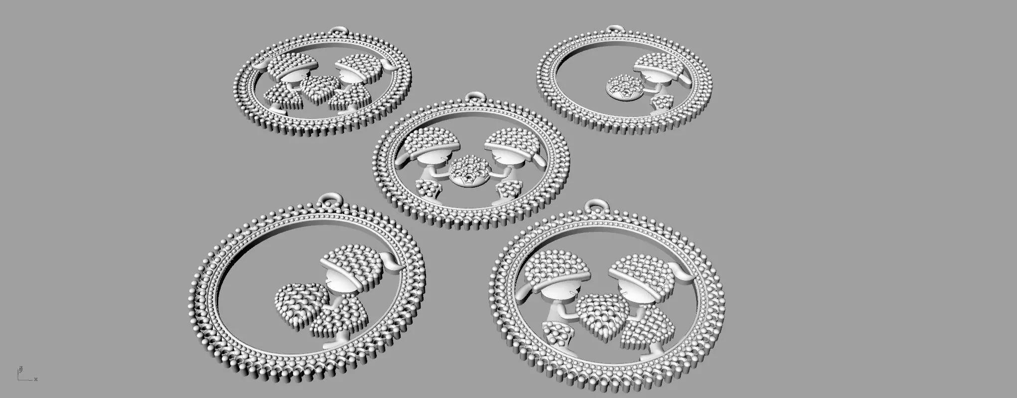  pendant collection sent to mothers 3D print model_0