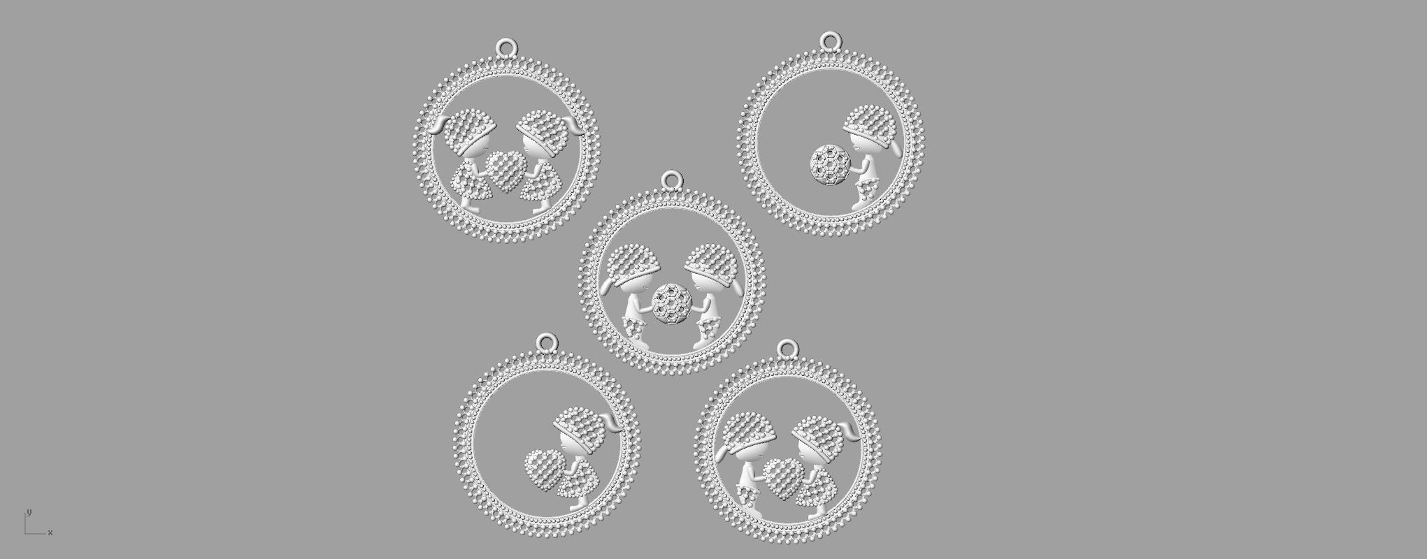  pendant collection sent to mothers 3D print model_2