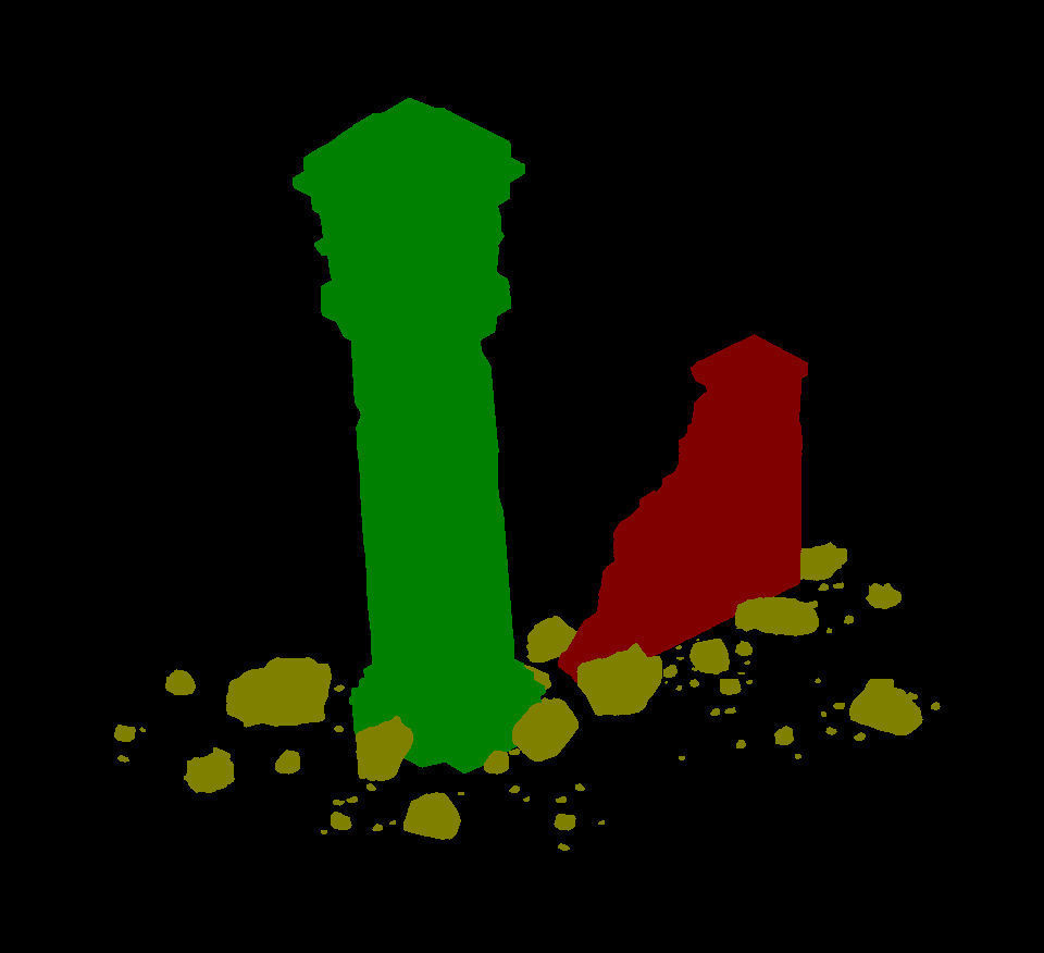 sert ancient battlefield - Broken Wall pillar 01 3D model_3