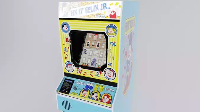 wreck it ralph arcade cabinet Low-poly 3D model