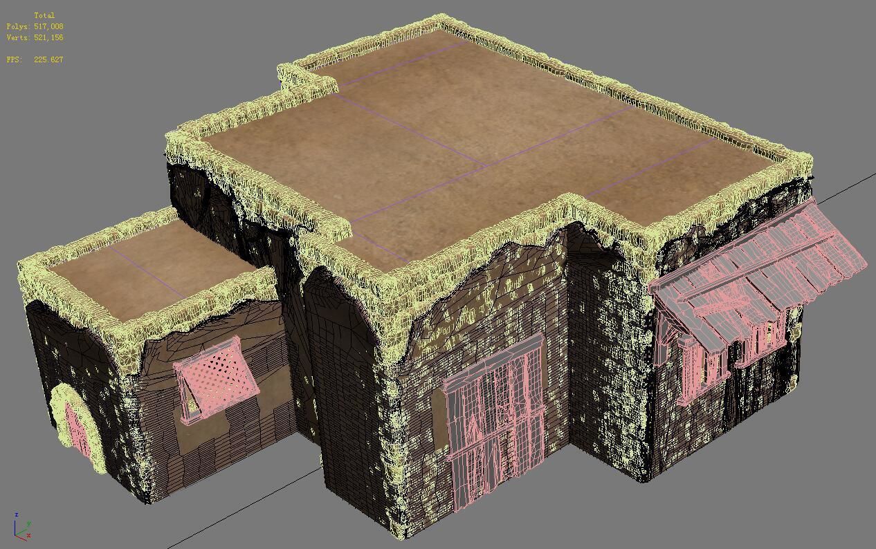 Desert Ancient Battlefield - House 06 3D model_6