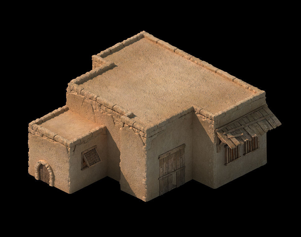 Desert Ancient Battlefield - House 06 3D model_1