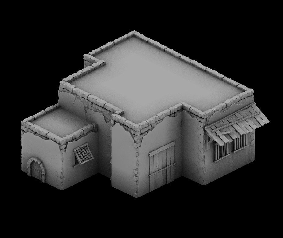 Desert Ancient Battlefield - House 06 3D model_2