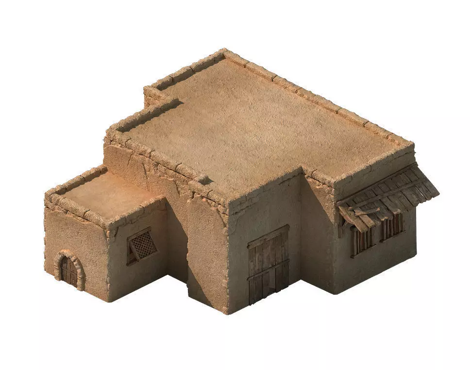 Desert Ancient Battlefield - House 06 3D model_0