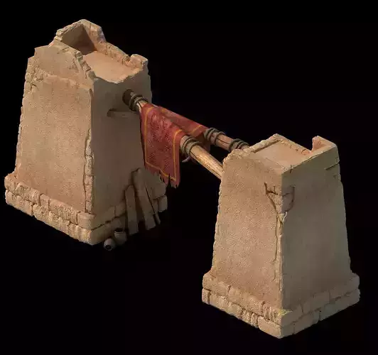 Desert ancient battlefield - fence