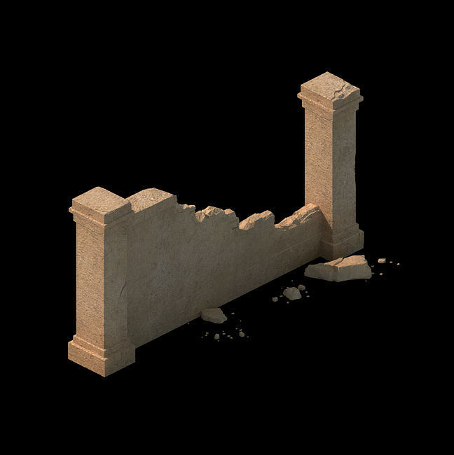battlefield - miscellaneous pieces of the fence 3D model_9