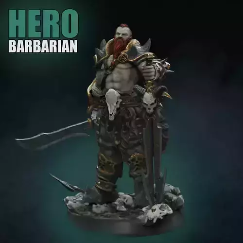 HERO BARBARIAN 3D print model
