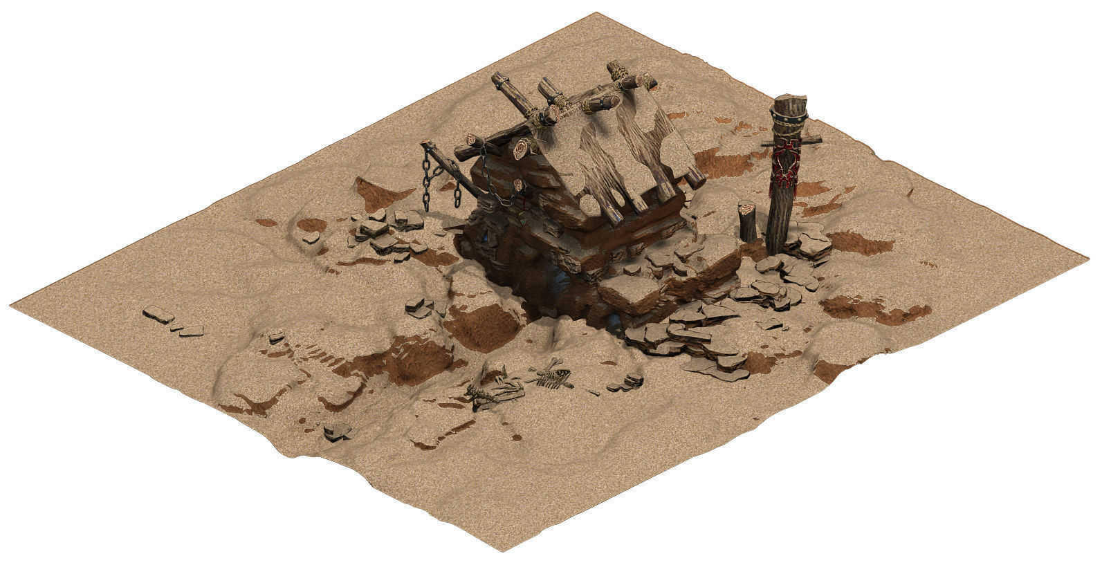 Desert - Monster Lair 002 3D model_3