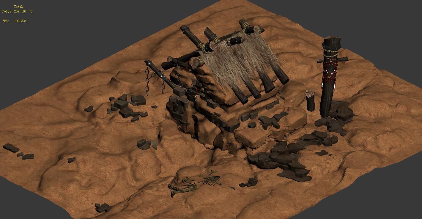 Desert - Monster Lair 002 3D model_1