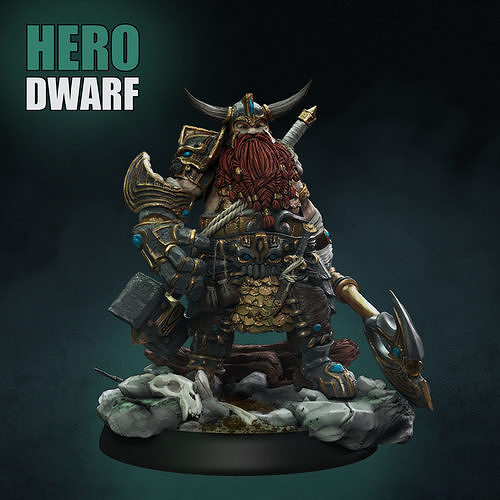 HERO DWARF 3D print model