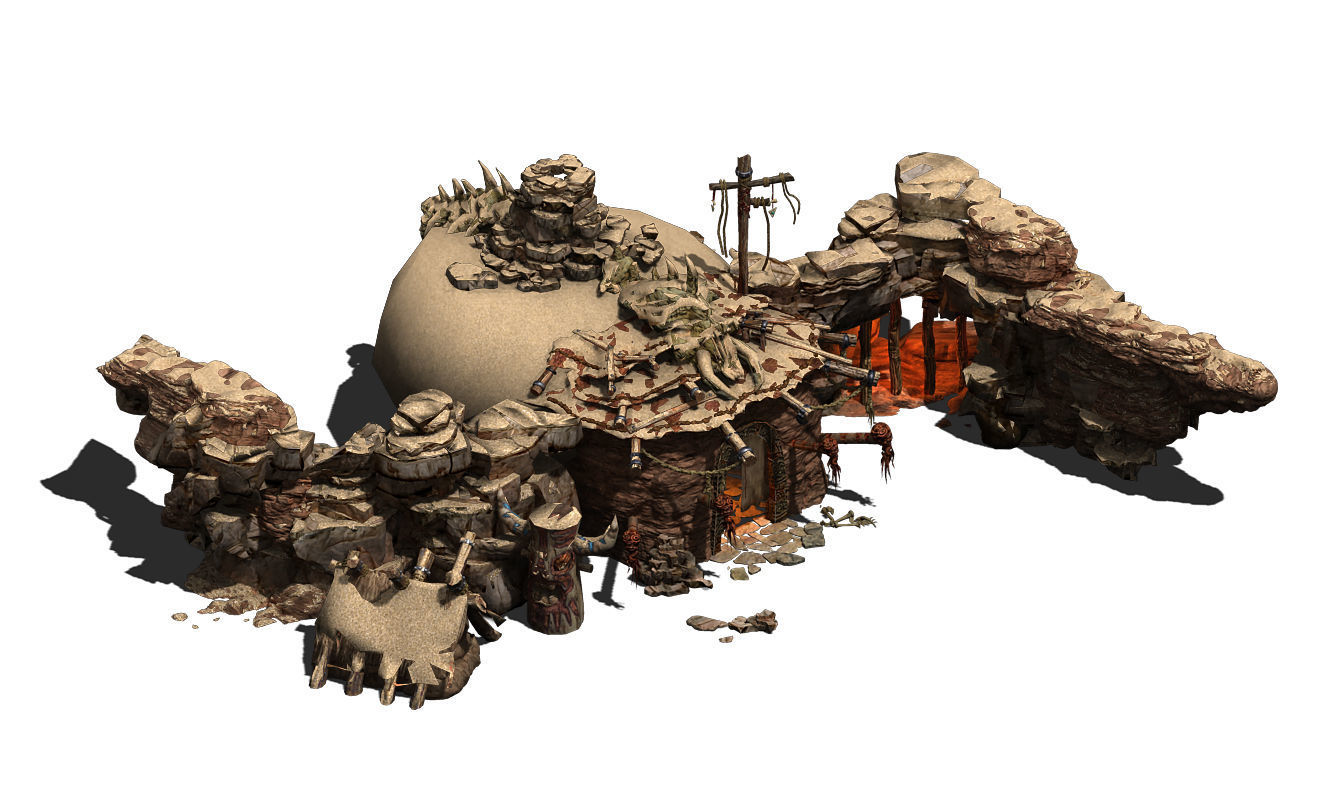 Desert - Monster Camp 02 3D model_3