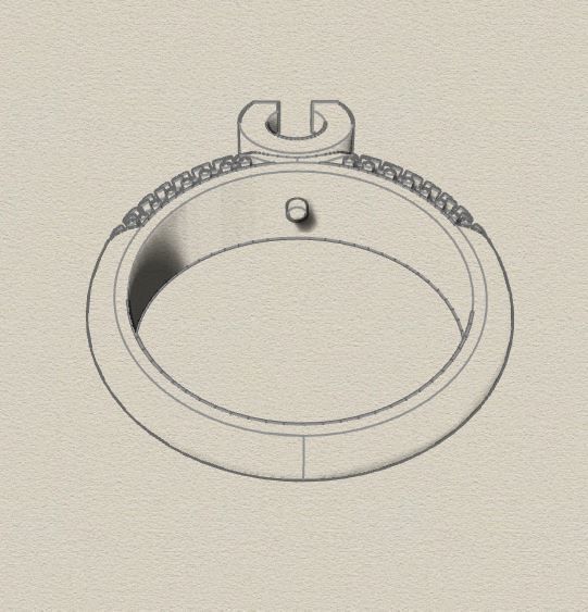 Rings diamond ring 3D print model_1