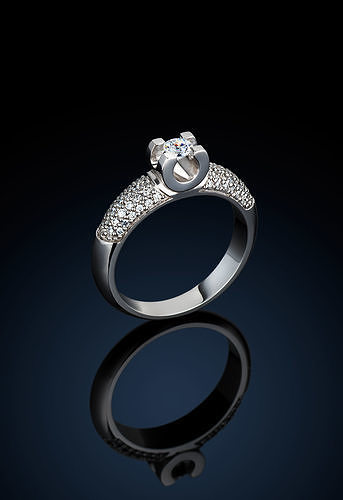 Rings diamond ring 3D print model