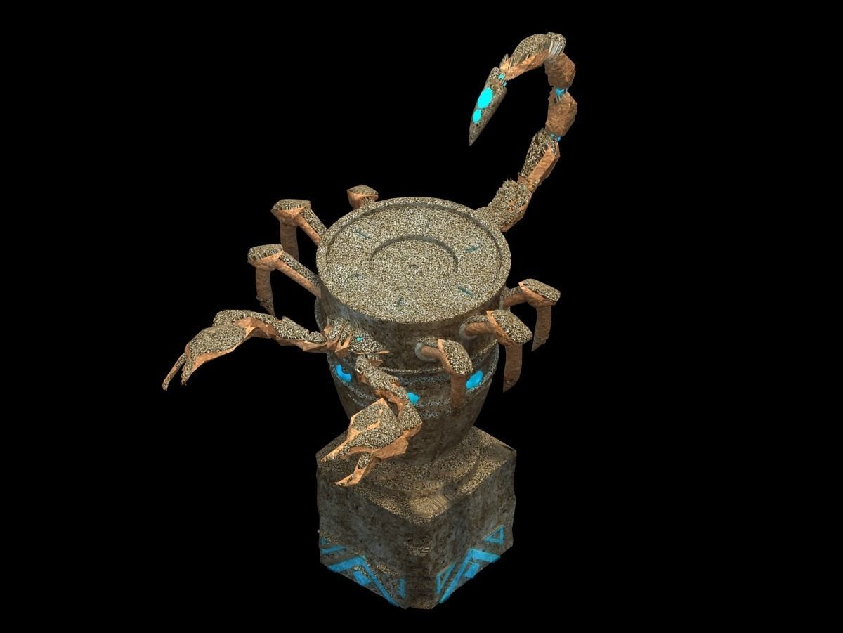 Desert - Scorpion Stone 3D model_1