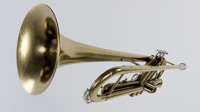 Trumpet Low-poly 3D model