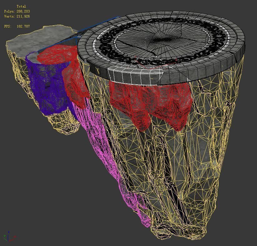 Yamagata - white Chishan transmission platform 3D model_2