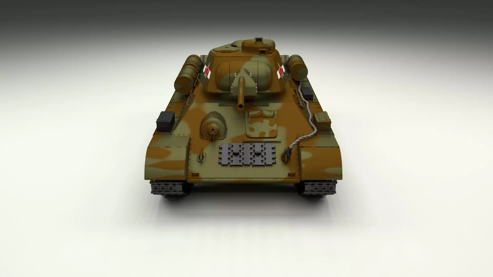 T34 76 Tank Camo 3D model
