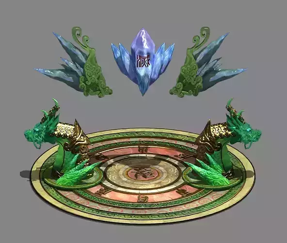 Glazed Tianyuan Qi - round array eye 7